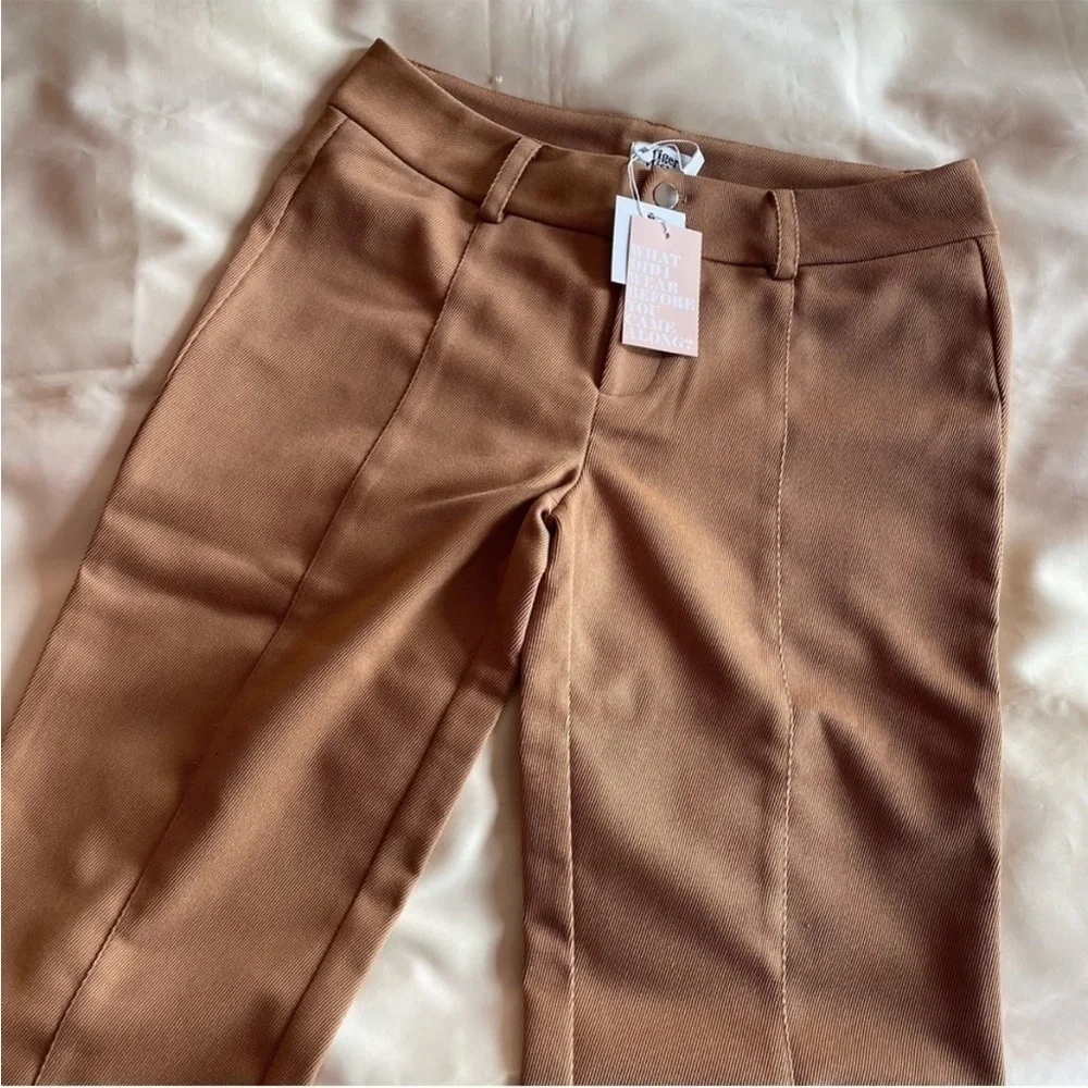 NEW! Tigermist- Tan Twill Burnt Orange Low Rise Straight Leg Serena Pant XL